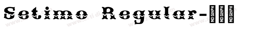 Setimo Regular字体转换